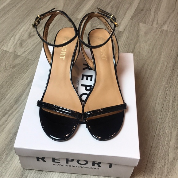Report Shoes - Strappy Black Heels size 6.5
